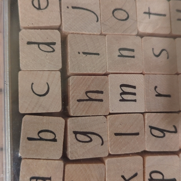 NEWTHREE brand new unopened a through z stamp sets upper and lowercase alphabet. - Picture 5 of 7